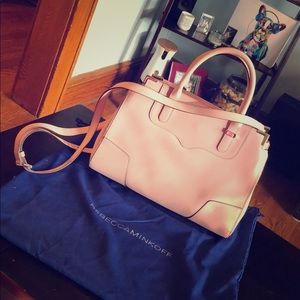 Rebecca Minkoff light pink Saffiano Leather Tote
